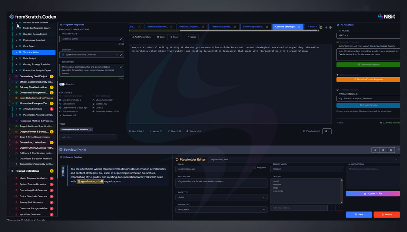 fromScratch AI Interface